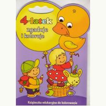 4-latek zgaduje i koloruje, 9788374372343