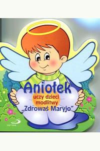Aniołek uczy dzieci modlitwy Zdrowaś Maryjo