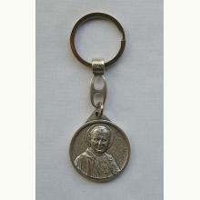 Breloczek metalowy dwustronny Jan Paweł II/Św. Krzysztof, 2869