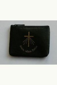 Etui na różaniec czarne na suwak