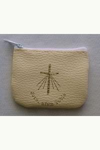 Etui na różaniec kremowe na zamek