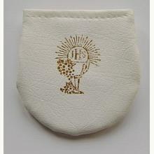 Etui na różaniec komunijny białe na rzepę, 7320 Etui na różaniec komunijny białe na rzepę, 7320