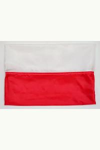 Flaga materiałowa biało-czerwona