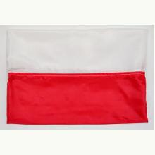Flaga materiałowa biało-czerwona