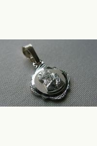 Medalik srebrny Matka Boska z Dzieciątkiem