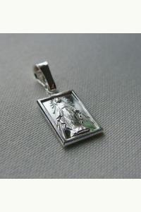 Medalik srebrny Matka Boska Niepokalana prostokąt