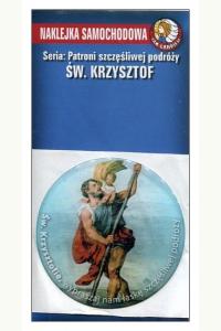 Naklejka samochodowa św. Krzysztof