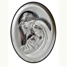 Obrazek srebrny Święta Rodzina oval, 8032597540470