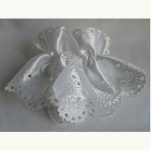 Ozdoba na świecę komunijną biała, 1080