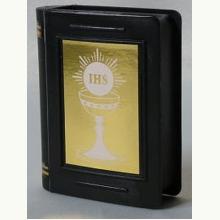 Pudełko na różaniec komunijne czarne, 8720