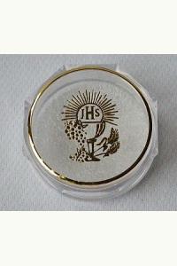 Pudełko na różaniec komunijne okrągłe