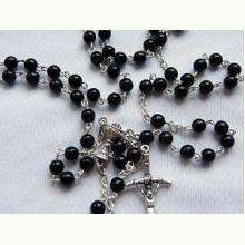 Różaniec komunijny kulka czarna, 8740 Różaniec komunijny kulka czarna, 8740