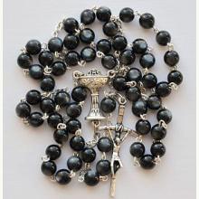 Różaniec komunijny perła czarny, 5320 Różaniec komunijny perła czarny, 5320