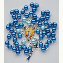 Różaniec z Matką Bożą z Lourdes niebieski, 3852 Różaniec z Matką Bożą z Lourdes niebieski, 3852