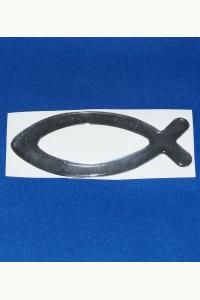 Rybka - naklejka na samochód - srebrna