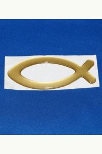 Rybka - naklejka na samochód - złota