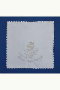 Szatka do chrztu kwadratowa biała