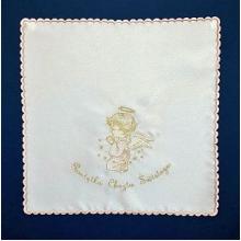 Szatka do chrztu kwadratowa różowa, 2538