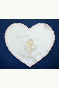 Szatka do chrztu z Aniołkiem (różowa)