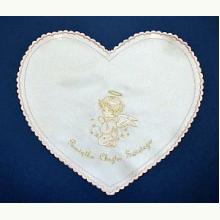 Szatka do chrztu z Aniołkiem (różowa), 2530