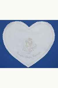 Szatka do chrztu z Aniołkiem (biała)