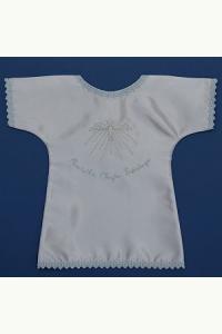 Szatka do chrztu w formie koszulki niebieska