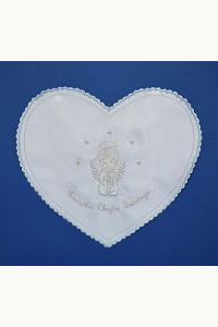 Szatka do chrztu z aniołkiem - niebieska