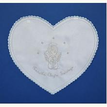 Szatka do chrztu z aniołkiem - niebieska, 2533