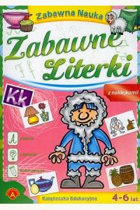 Zabawne literki z naklejkami 4-6 lat