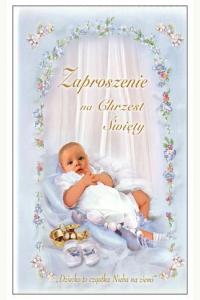 Zaproszenie na Chrzest (chłopiec)