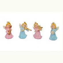 Figurka Aniołek muzykujący (niebieski), 1596A