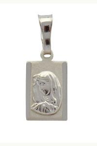 Medalik srebrny diamentowany Matka Boska Bolesna
