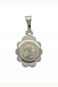 Medalik srebrny diamentowany MB Częstochowska