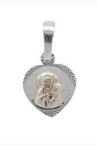Medalik srebrny Matka Boska z Dzieciątkiem