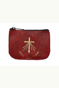 Etui na różaniec bordowe