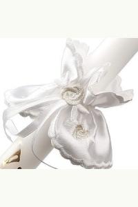 Ozdoba na świece biała