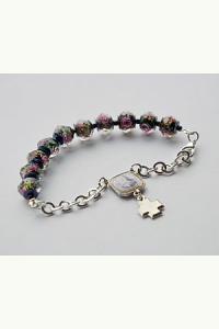 Różaniec Bransoletka z świętą Ritą