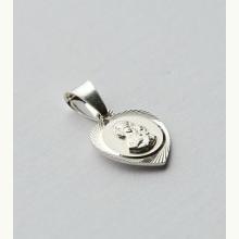 Medalik diamentowany srebrny MB Częstochowska, 3701 Medalik diamentowany srebrny MB Częstochowska, 3701