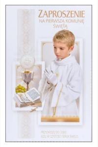 Zaproszenie na Pierwszą Komunię dla Chłopca