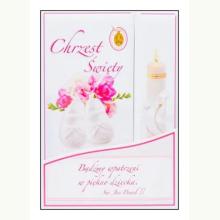 Pamiątka Chrzest Święty tryptyk Różowa, 2851 Pamiątka Chrzest Święty tryptyk Różowa, 2851