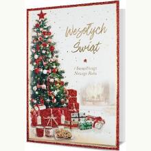 Karnet Boże Narodzenie Choinka, 5901854950754
