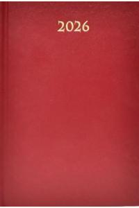 Terminarz 2026 dzienny A5 Divas bordowy