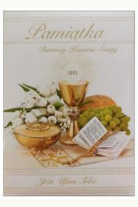 Pamiątka Pierwszej Komunii Świętej - Jezu ufam Tobie