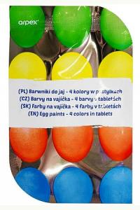 Barwniki do jaj 4 kolory w pastylkach