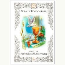 Wiem, w Kogo wierzę. Pamiątka Pierwszej Komunii Św, 5902983909477