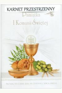Karnet przestrzenny - Pamiątka Pierwszej Komunii