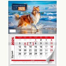 Kalendarz 2026 ścienny miesięczny lux mix, 5904257474513 K