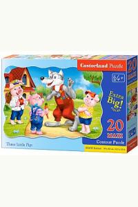 Puzzle 20 maxi - Trzy małe świnki (4+)