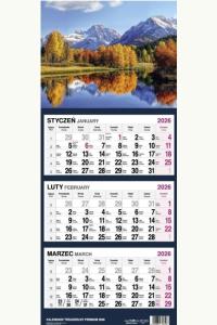 Kalendarz 2026 Trójdzielny Premium MIX