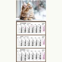 Kalendarz 2025 Trójdzielny Mały MIX, 5904830713206